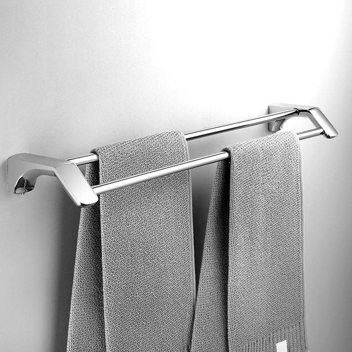 Lisslune | Silver Bathroom Accessories Hardware Set Modern Bathroom Accessories Kit