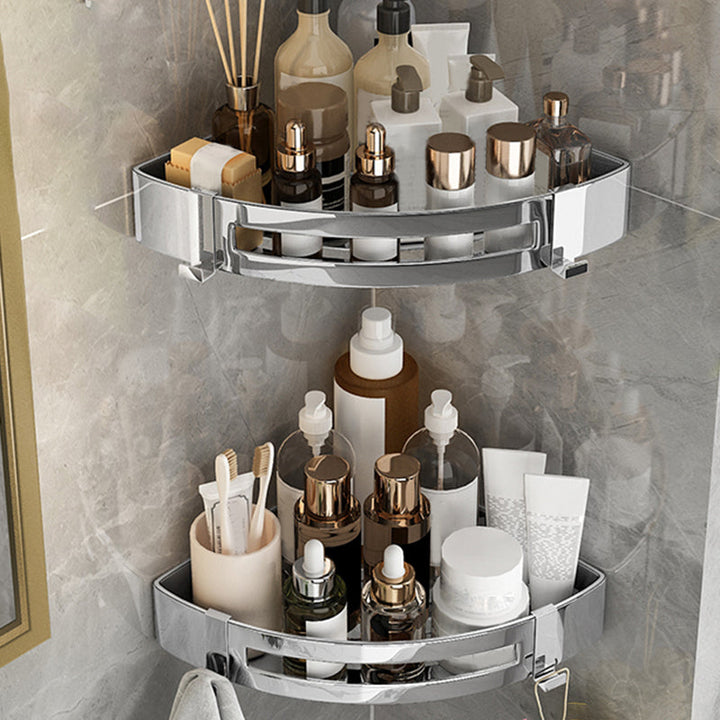Lisslune | Silver Bathroom Accessories Hardware Set Modern Bathroom Accessories Kit