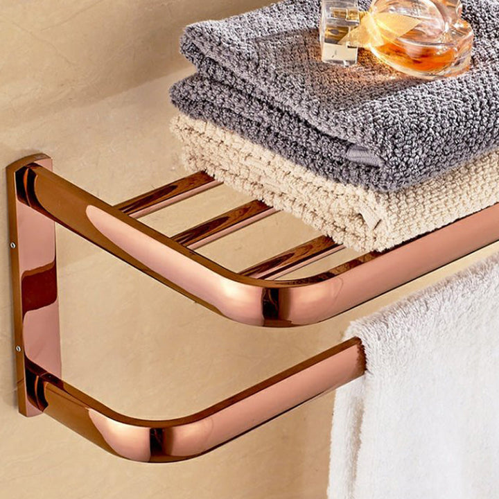 Lisslune | 5-piece Vintage Bathroom Accessory Set Brass Fittings Set