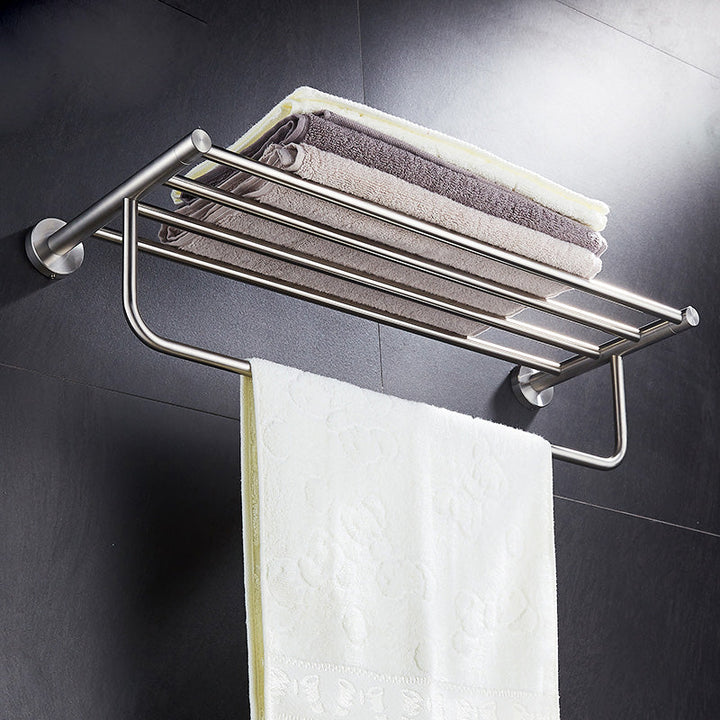 Lisslune | Chrome Traditional Bathroom Accessories Set Stainless Steel Bathroom Set