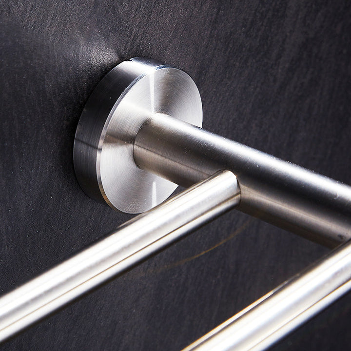 Lisslune | Chrome Traditional Bathroom Accessory Set Stainless Steel Bathroom Set