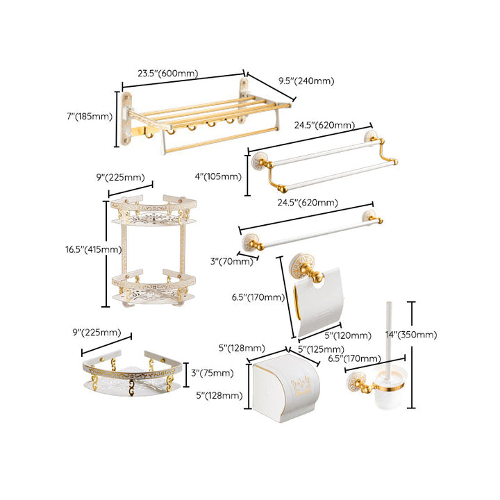 Lisslune | Traditional Bathroom Accessory Hardware Set Bathroom Shelf Bathroom Accessory Kit
