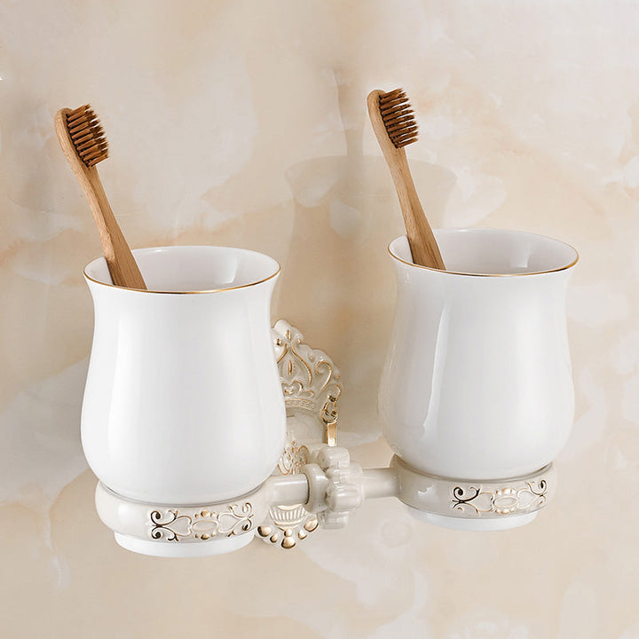 Lisslune | Traditional Bathroom Accessories Set White Bathroom Accessories Hardware Set