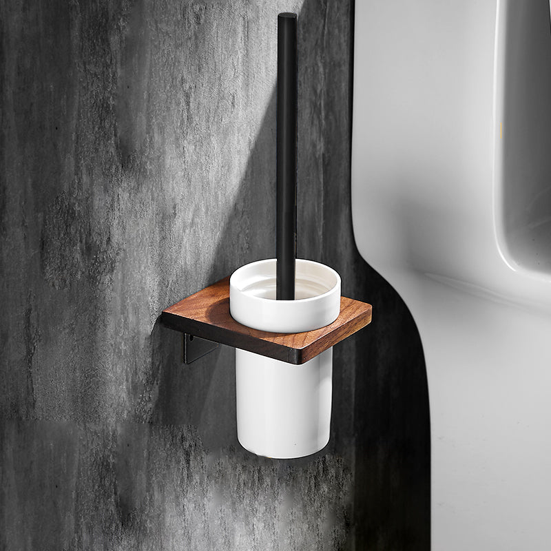 Lisslune | 7-piece bathroom accessory set wood and metal bathroom accessory hardware set