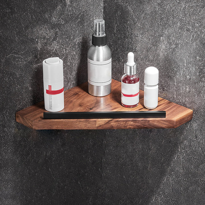 Lisslune | 7-piece bathroom accessory set wood and metal bathroom accessory hardware set