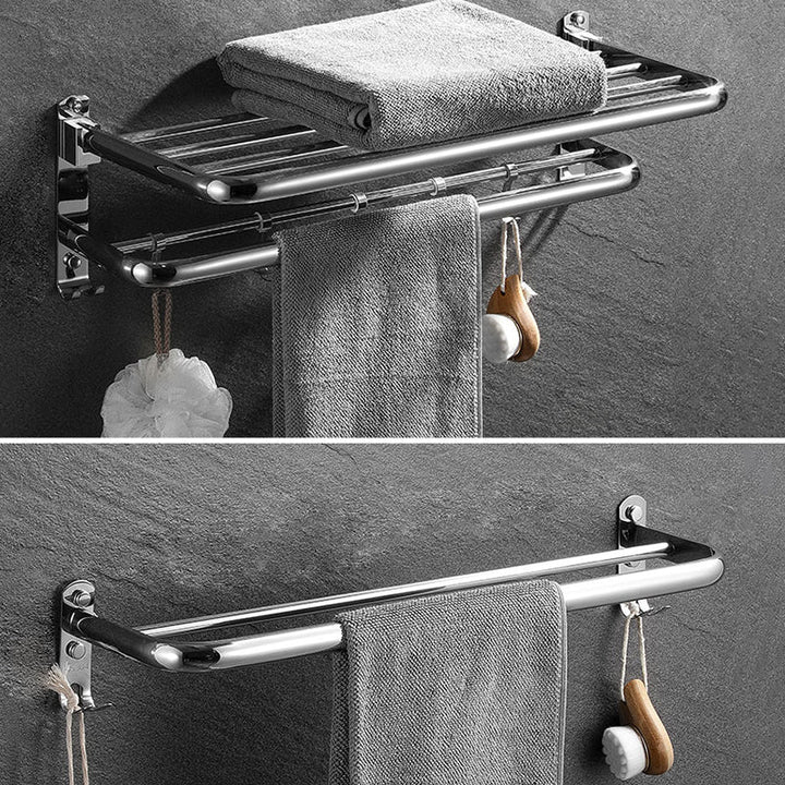 Lisslune | Modern Bathroom Accessory Set Silver Bathroom Accessories Hardware Set