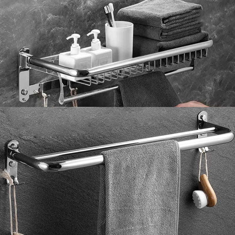 Lisslune | Modern Bathroom Accessory Set Silver Bathroom Accessories Hardware Set