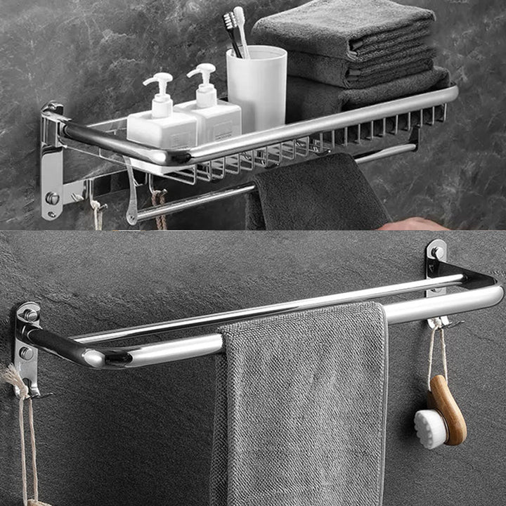 Lisslune | Modern Bathroom Accessory Set Silver Bathroom Accessories Hardware Set