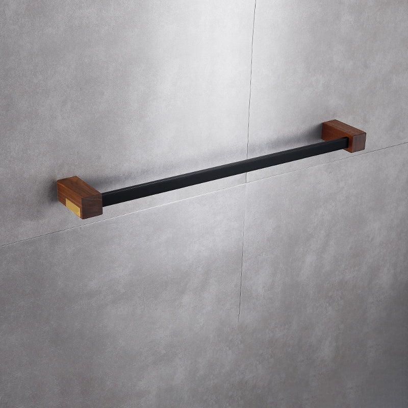 Lisslune | Metal Bathroom Accessories Set Walnut Brown Bathroom Accessories Set