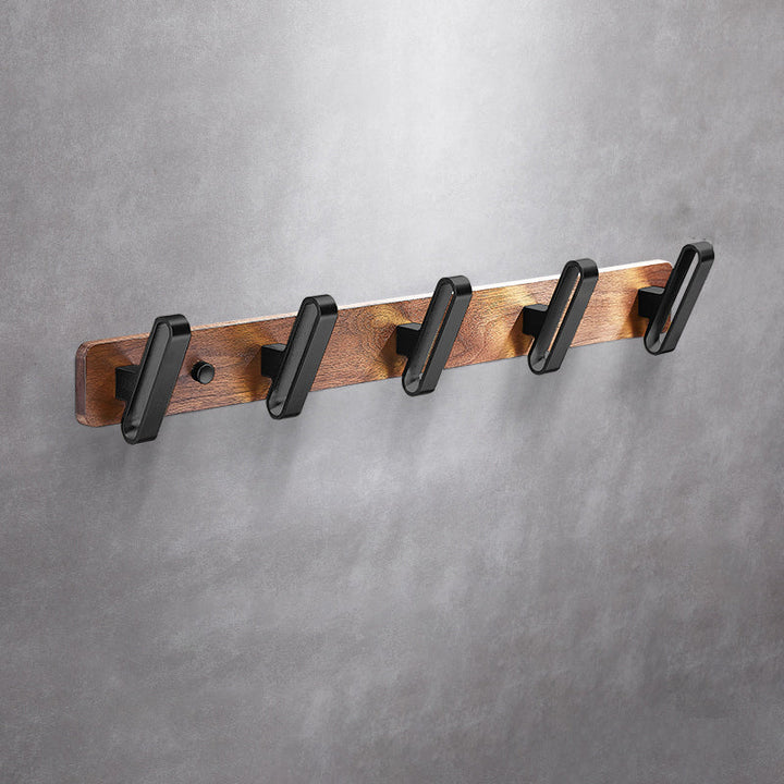 Lisslune | Metal Bathroom Accessories Set Walnut Brown Bathroom Accessories Set