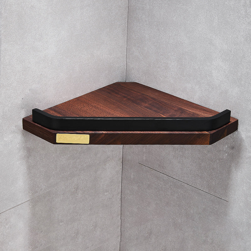 Lisslune | Metal Bathroom Accessories Set Walnut Brown Bathroom Accessories Set