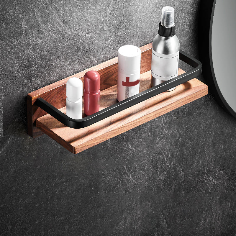 Lisslune | Metal Bathroom Accessories Set Walnut Brown Bathroom Accessories Set