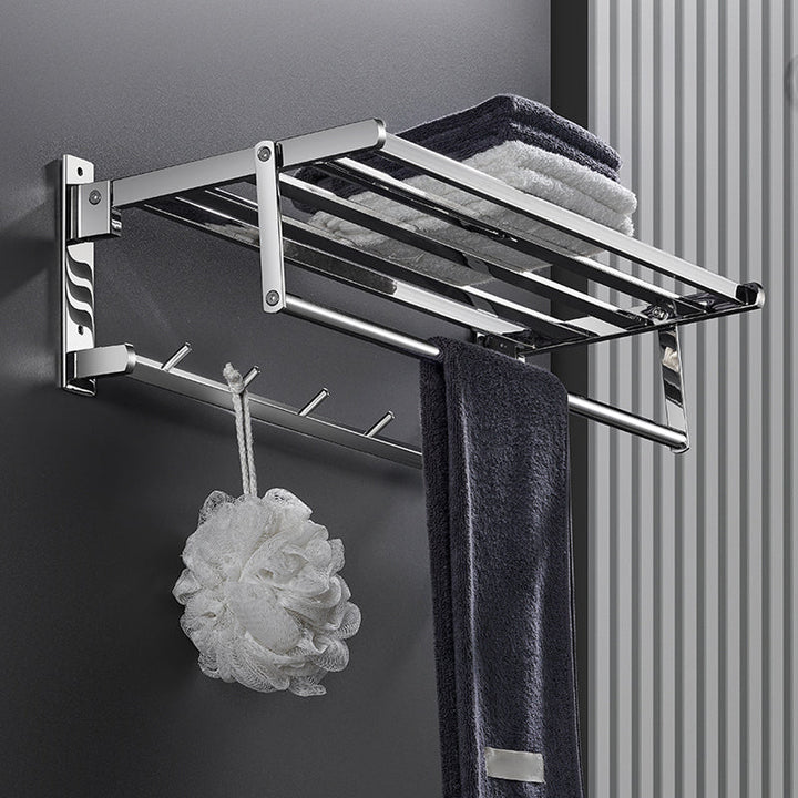 Lisslune | Modern Bathroom Hardware Set Silver Bathroom Accessories Hardware Set