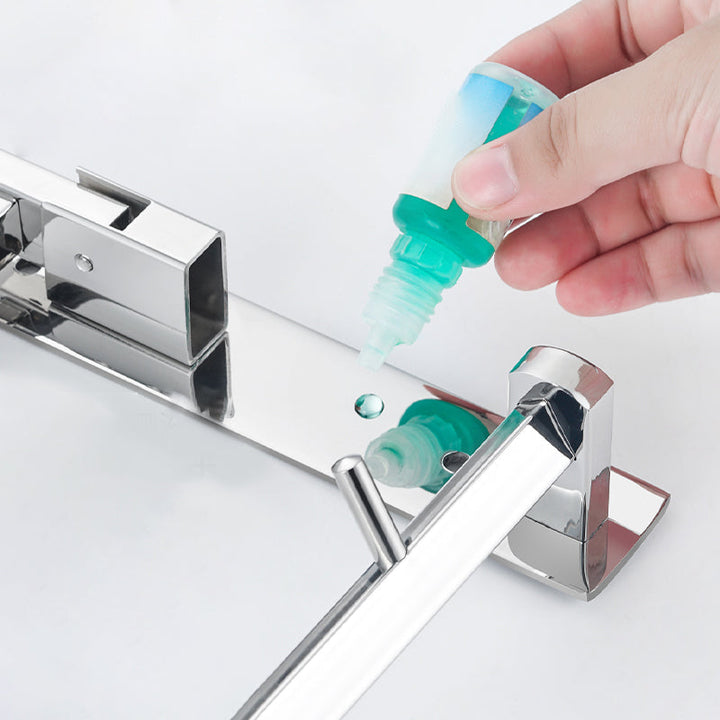 Lisslune | Modern Bathroom Hardware Set Silver Bathroom Accessories Hardware Set