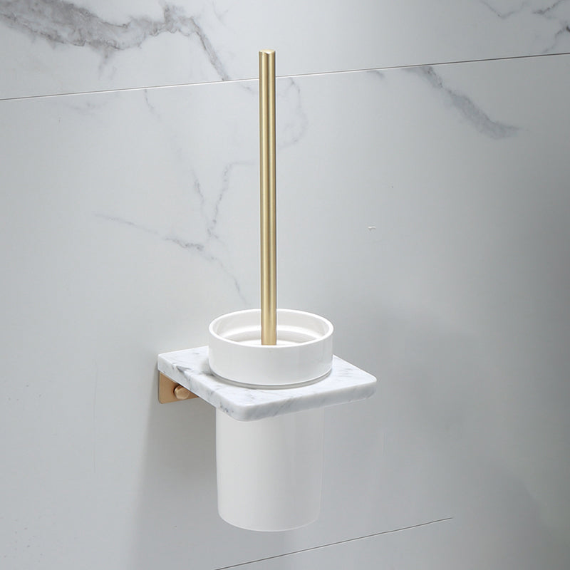 Lisslune | Polished Brass Bathroom Accessory Set Marble Bathroom Hardware