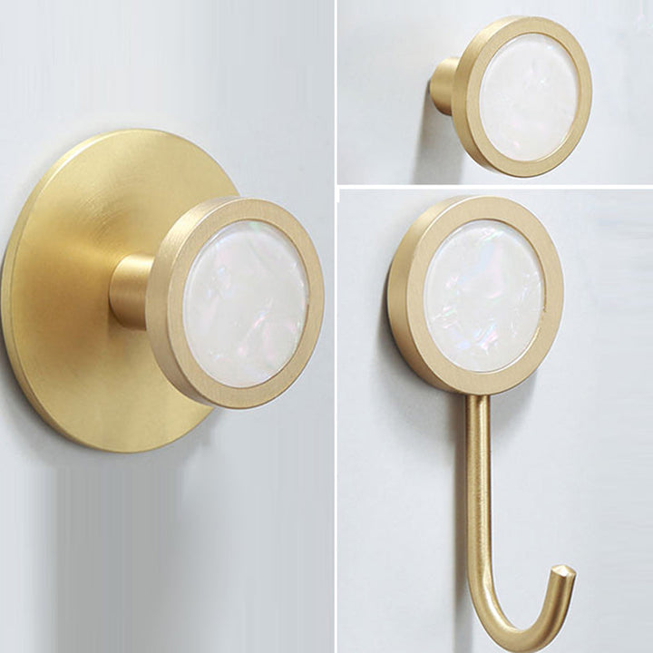 Lisslune | Polished Brass Bathroom Accessory Set Marble Bathroom Hardware