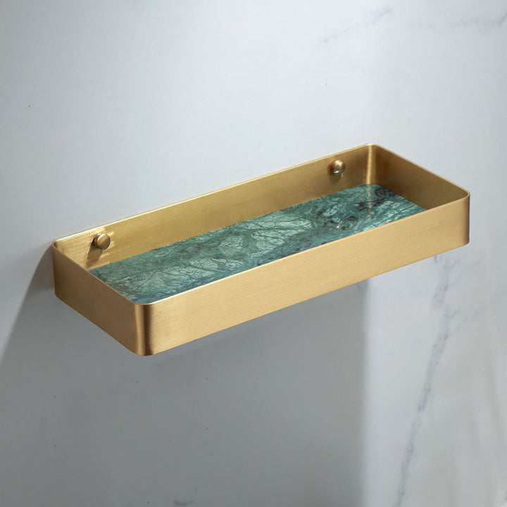 Lisslune | Polished Brass Bathroom Accessory Set Marble Bathroom Hardware