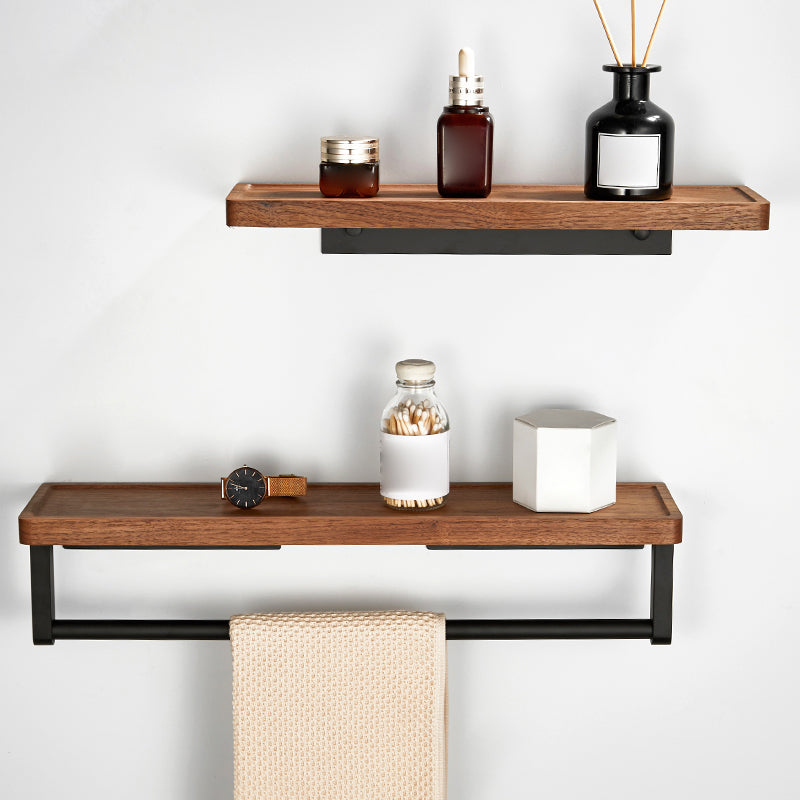 Lisslune | 7-piece toilet accessory set made of solid wood and metal