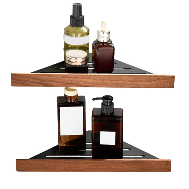 Lisslune | 7-piece toilet accessory set made of solid wood and metal