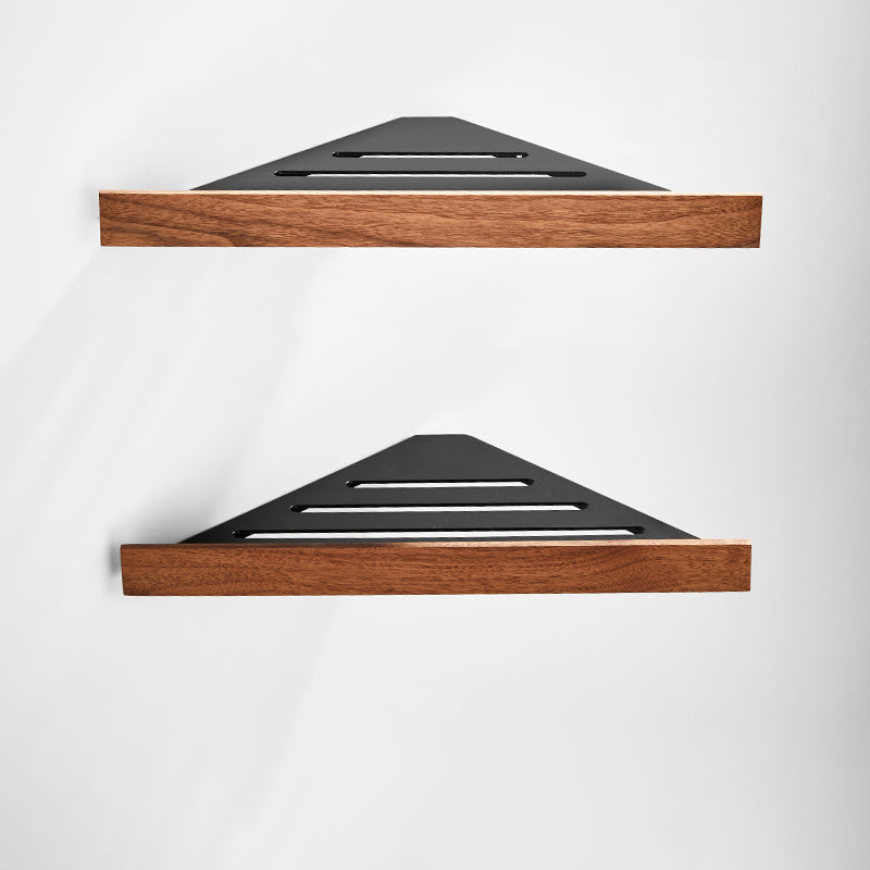 Lisslune | 7-piece toilet accessory set made of solid wood and metal