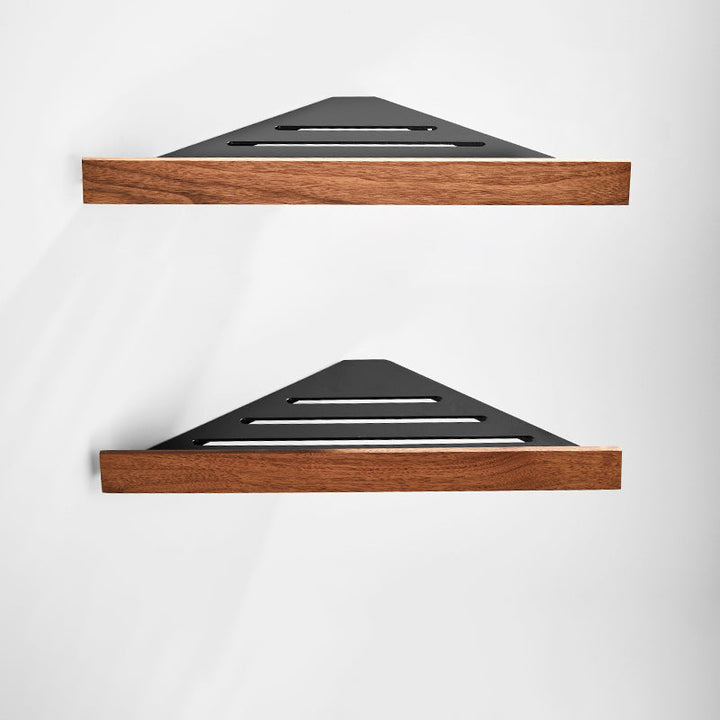 Lisslune | 7-piece toilet accessory set made of solid wood and metal