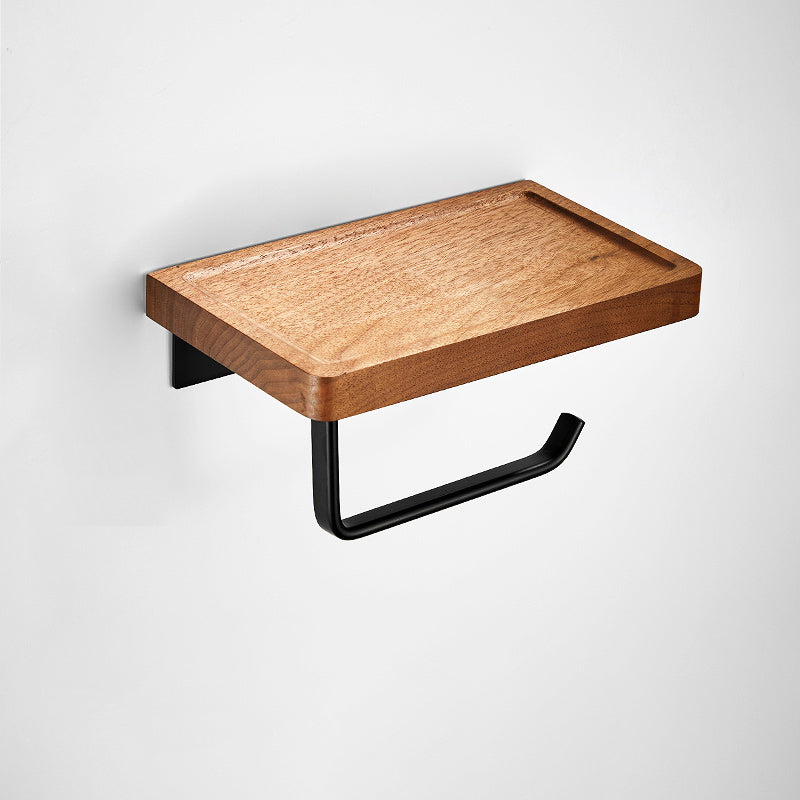 Lisslune | 7-piece toilet accessory set made of solid wood and metal