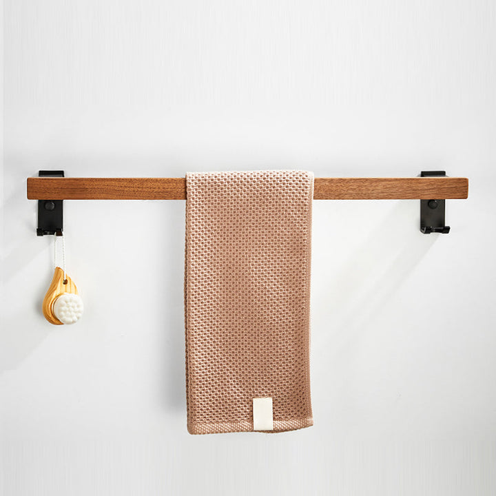 Lisslune | 7-piece toilet accessory set made of solid wood and metal
