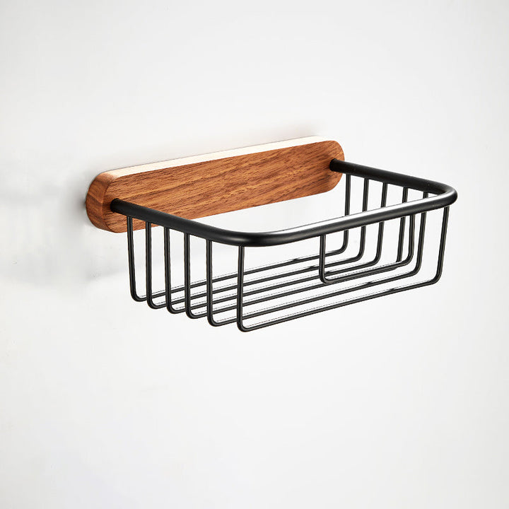 Lisslune | 7-piece toilet accessory set made of solid wood and metal