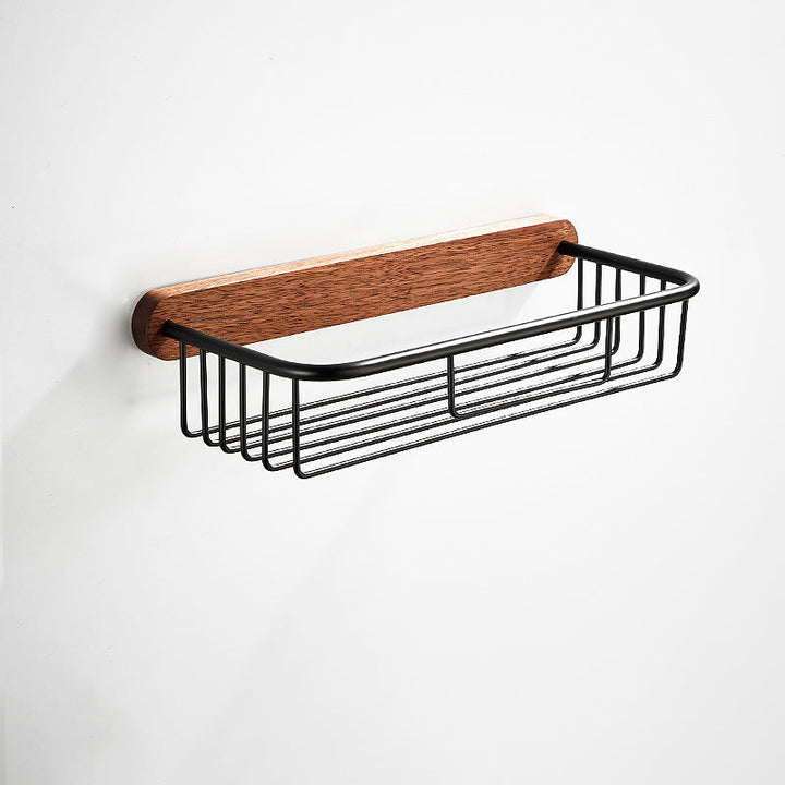 Lisslune | 7-piece toilet accessory set made of solid wood and metal