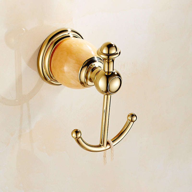 Lisslune | Polished Gold Bathroom Set Metal Bathroom Accessories Hardware Set
