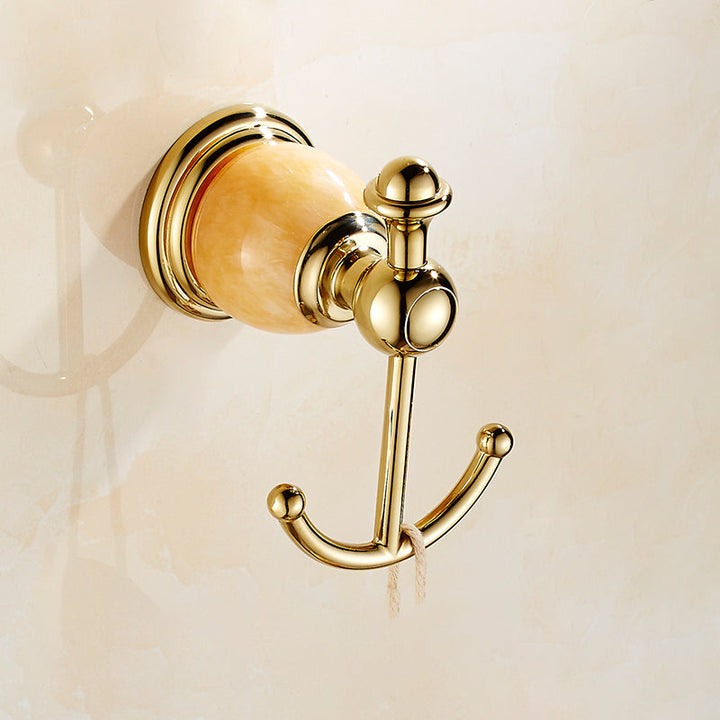 Lisslune | Polished Gold Bathroom Set Metal Bathroom Accessories Hardware Set