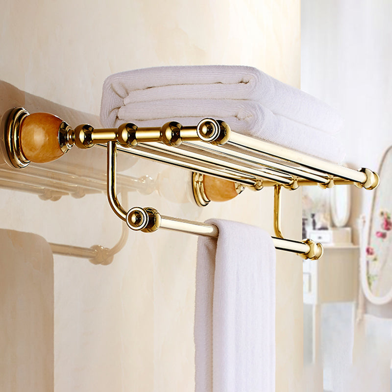 Lisslune | Polished Gold Bathroom Set Metal Bathroom Accessories Hardware Set