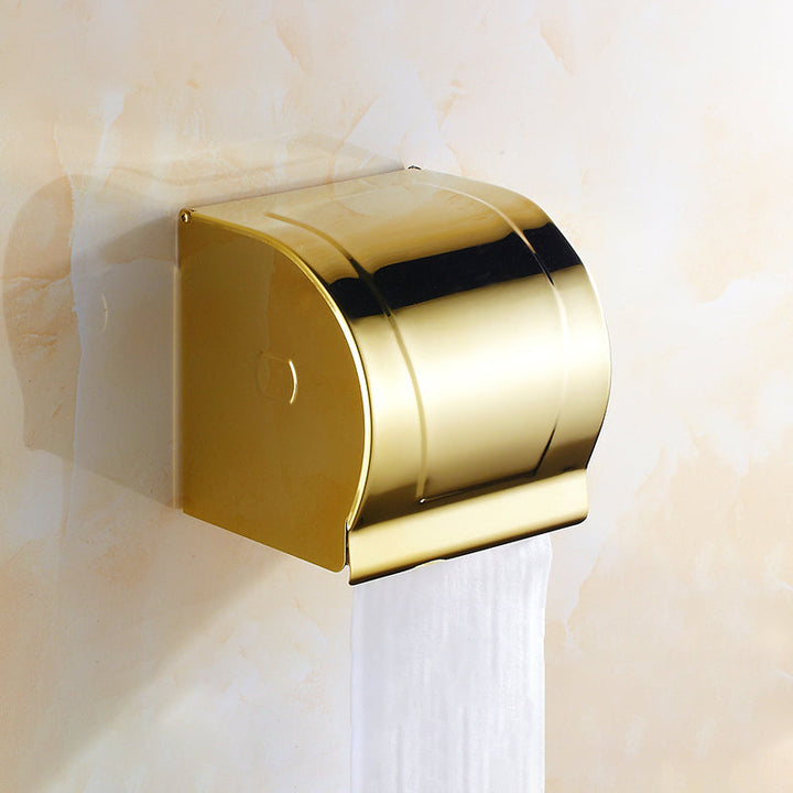 Lisslune | Polished Gold Bathroom Set Metal Bathroom Accessories Hardware Set