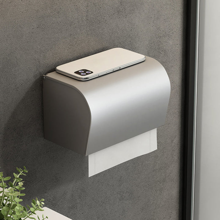 Lisslune | Contemporary Silver Metal Bathroom Fittings Set with Triangle Bathroom Shelf