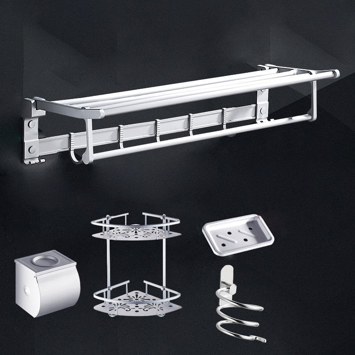 Lisslune | Contemporary Bathroom Accessory Hardware Set made of Metal with Soap Dish