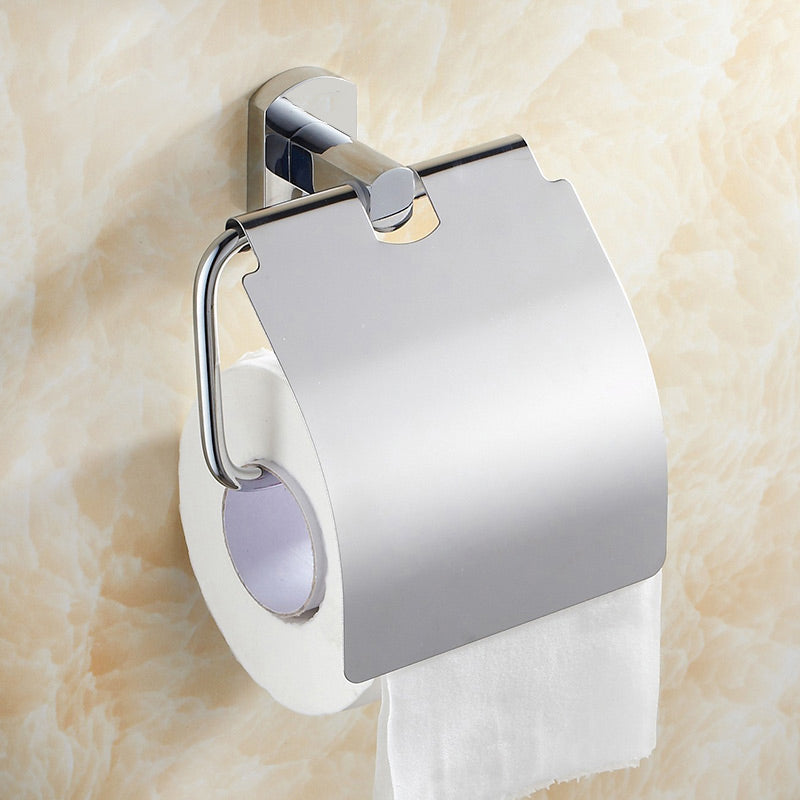 Lisslune | Contemporary Bathroom Accessories Hardware Set made of silver metal