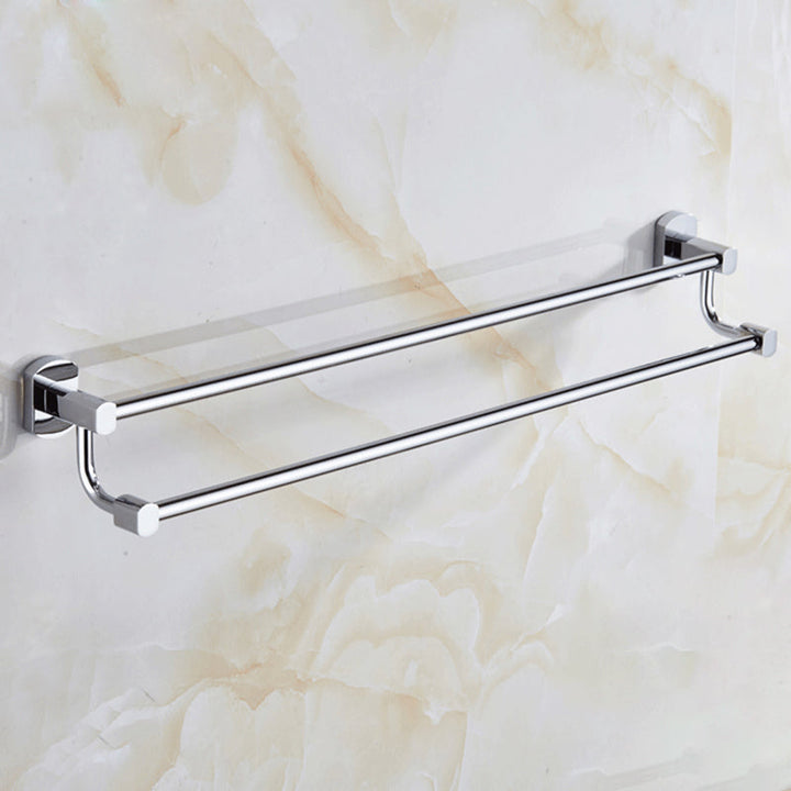 Lisslune | Contemporary Bathroom Accessories Hardware Set made of silver metal