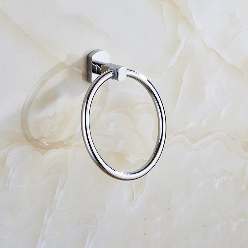 Lisslune | Contemporary Bathroom Accessories Hardware Set made of silver metal