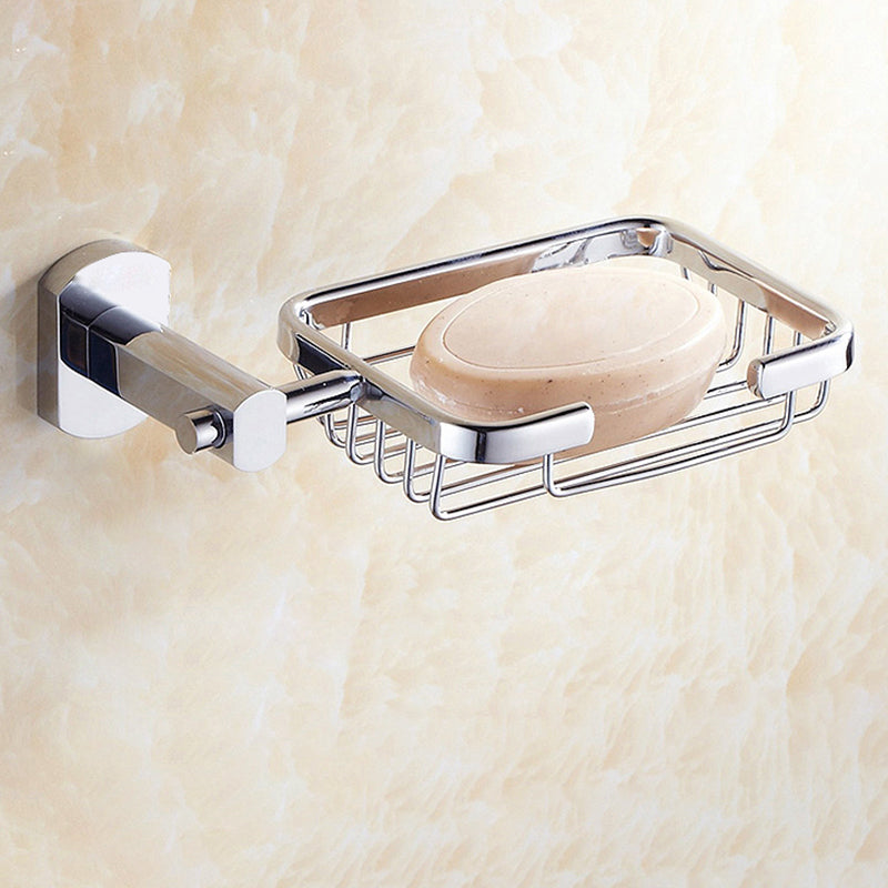 Lisslune | Contemporary Bathroom Accessories Hardware Set made of silver metal