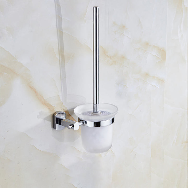 Lisslune | Contemporary Bathroom Accessories Hardware Set made of silver metal