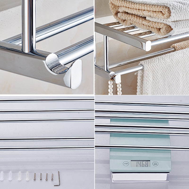 Lisslune | Contemporary Bathroom Accessories Hardware Set in Silver Metal