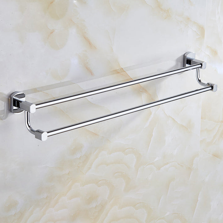 Lisslune | Contemporary Bathroom Accessories Hardware Set made of silver metal