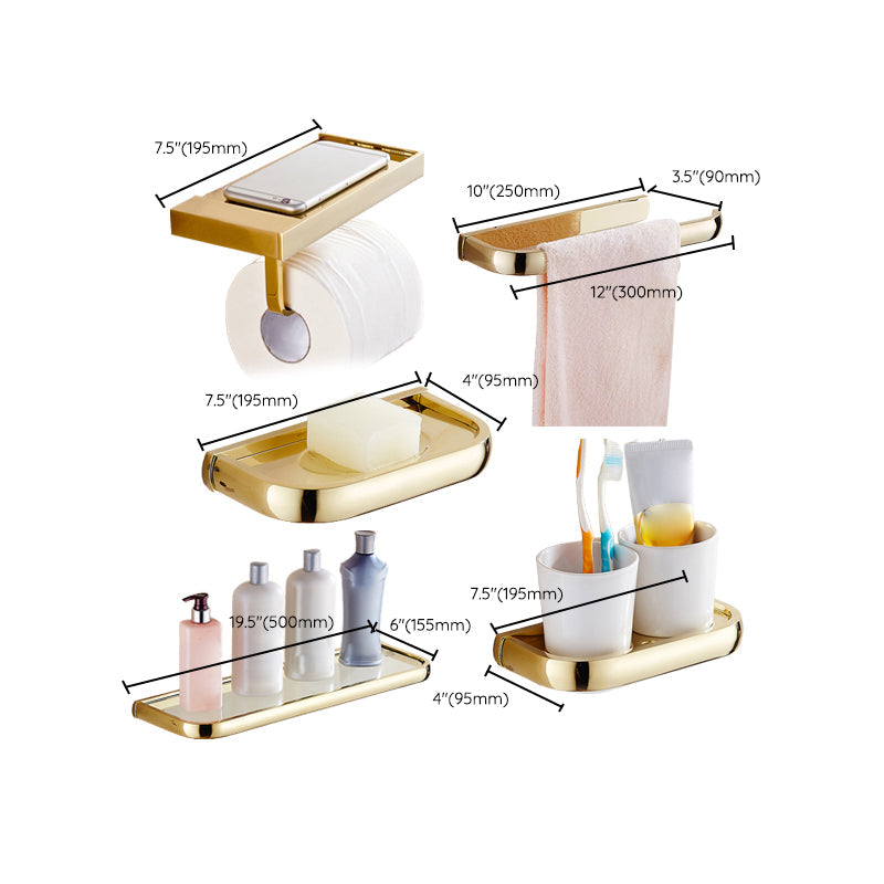 Lisslune | Traditional Style Golden Bathroom Accessories as a Single Item or in a Set