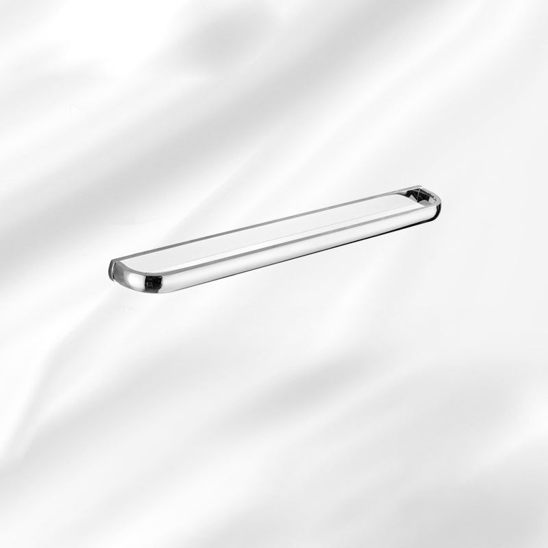 Lisslune | Contemporary silver bathroom set with bathroom shelf and towel rail