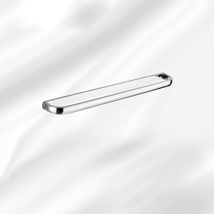 Lisslune | Contemporary silver bathroom set with bathroom shelf and towel rail