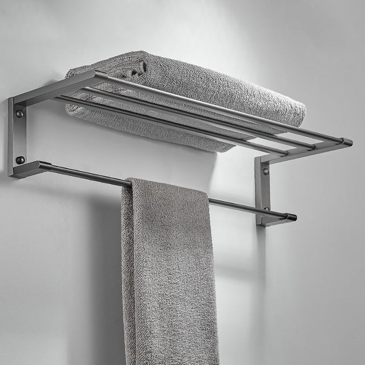Lisslune | Matte Gray Bathroom Set Metal Bathroom Accessories Hardware Set