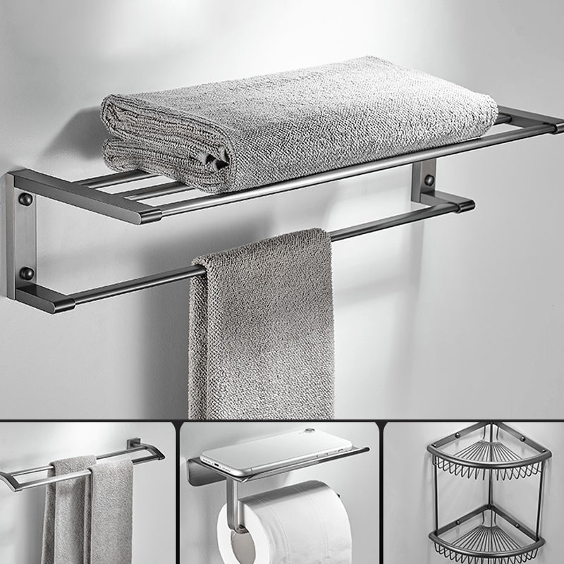 Lisslune | Matte Gray Bathroom Set Metal Bathroom Accessories Hardware Set