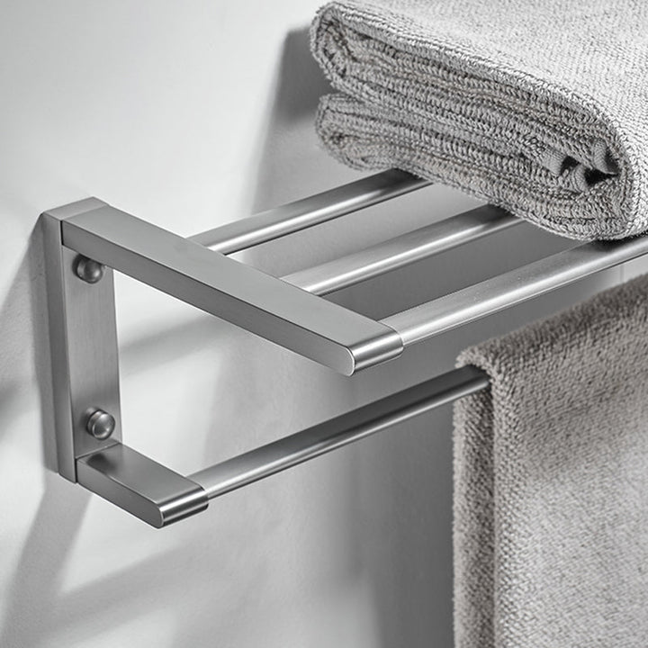 Lisslune | Matte Gray Bathroom Set Metal Bathroom Accessories Hardware Set