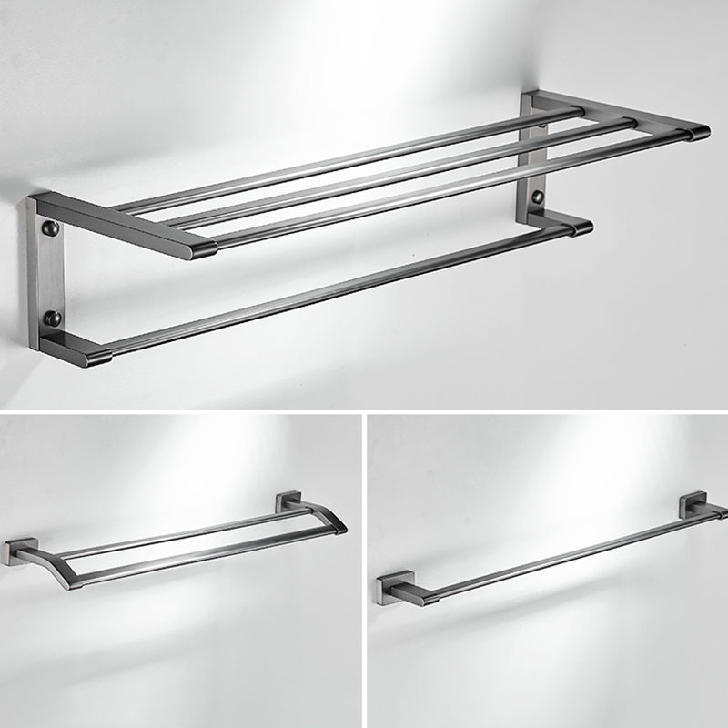 Lisslune | Matte Gray Bathroom Set Metal Bathroom Accessories Hardware Set
