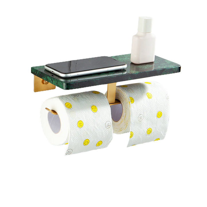 Lisslune | Brass Bathroom Accessory Set Marble Bathroom Accessory Set for Home